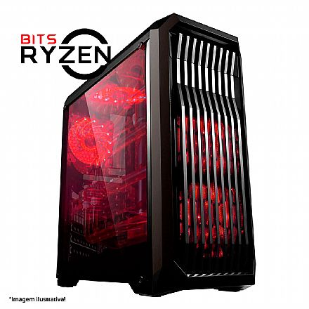 Computador Gamer - PC Gamer Bits Firestorm 5 - AMD Ryzen™ 5 3600, 16GB, HD 1TB, GeForce RTX 2060 Super 8GB