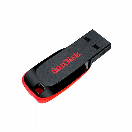 Pen Drive - Pen Drive 128GB SanDisk Cruzer Blade - SDCZ50-128G-B35