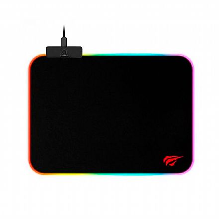 Mouse pad - Mousepad Gamer Havit RGB Médio - 360 x 260mm - HV-MP901