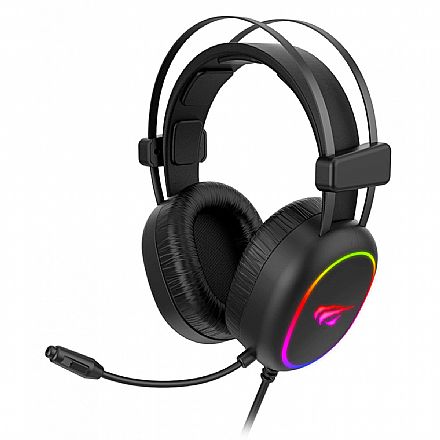 Fone de Ouvido - Headset Gamer Havit H2016D - LED RGB - Conector P2 e USB - HV-H2016D