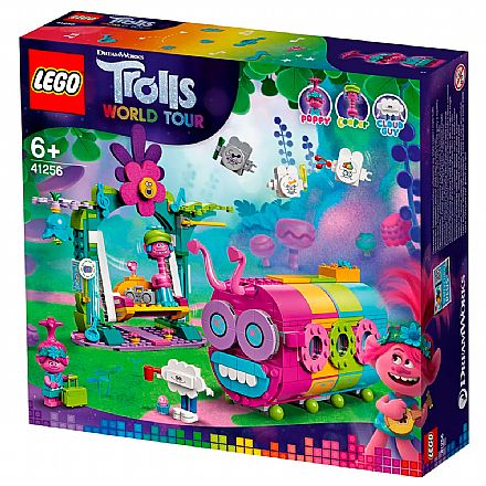Brinquedo - LEGO Trolls - Ônibus-Lagarta Arco-Iris - 41256