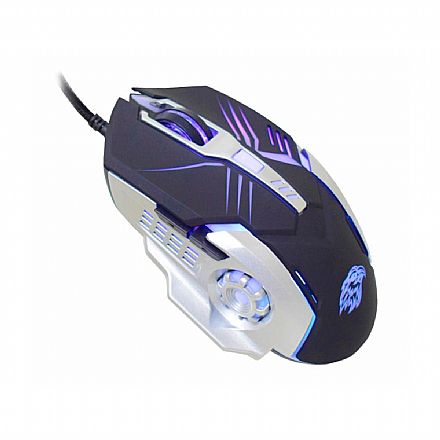 Mouse - Mouse Gamer K-Mex Motobot MO-T436 - 2400dpi - com LED RGB - 6 Botões