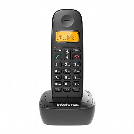 Telefonia fixa - Telefone sem Fio Intelbras TS 2510 - DECT 6.0 - 1,9 GHz - com Agenda e Identificador de Chamadas - Preto