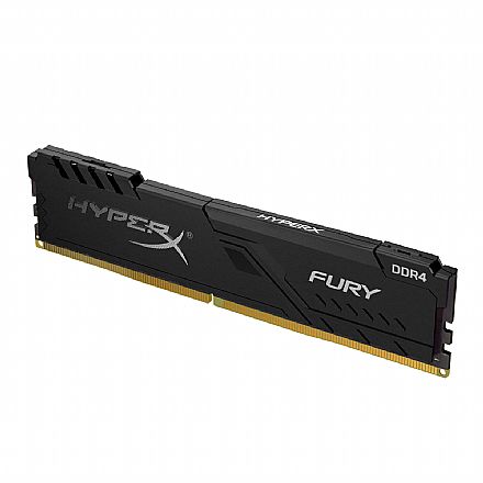 Memória para Desktop - Memória 8GB DDR4 3600MHz Kingston HyperX Fury - CL17 - Preto - HX436C17FB3/8