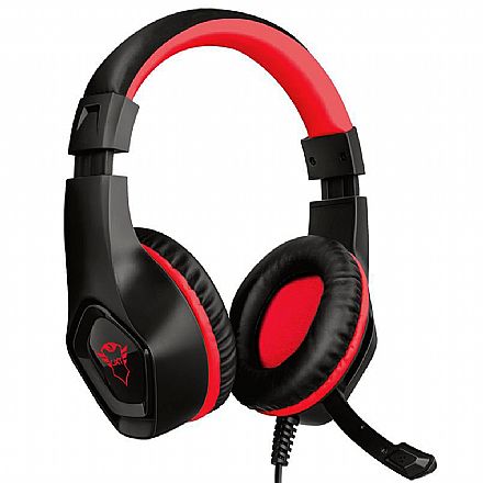 Headset Gamer Trust GXT 404R Rana - com Controle de Volume - Conector P3 - PS5 / PS4 / Xbox Series X / Xbox One / Switch / Mobile - 23439 Fone de Ouvido - Headset Gamer Trust GXT 404R Rana - com Controle de Volume - Conector P3 - PS5 / PS4 / Xbox Series X / Xbox One / Switch / Mobile - 23439