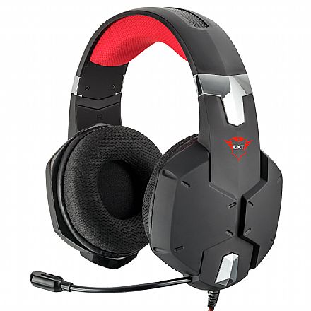 Fone de Ouvido - Headset Gamer Trust GXT 322 Carus - com Controle de Volume - Conector P3 + Adaptador P2 - Compatível com PC / PS5 / PS4 / Xbox Series X / Xbox One / Switch / Mobile - 20408