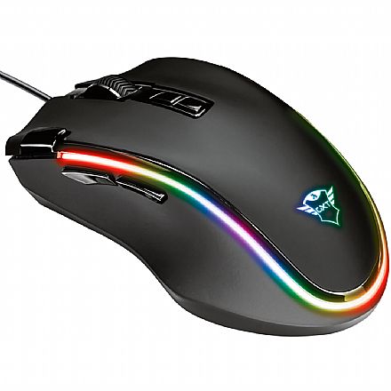 Mouse - Mouse Gamer Trust GXT 188 Laban - LED RGB - 15000dpi - 8 Botões - 21789