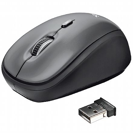 Mouse - Mouse sem Fio Trust Yvi - 1600dpi - Preto - 18519