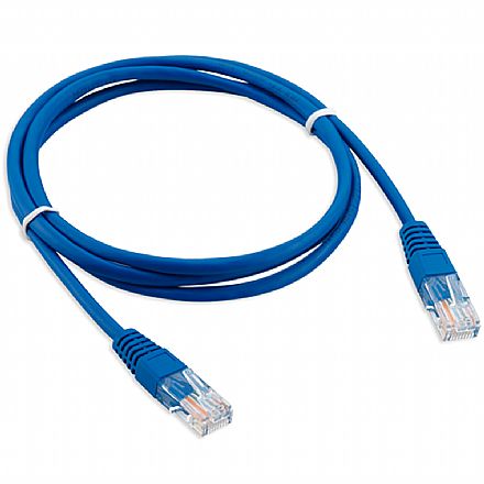 Cabo de rede - Cabo de Rede UTP (Patch Cord) RJ45 Cat 6 - 1,50 metros - Azul - Furukawa T568A