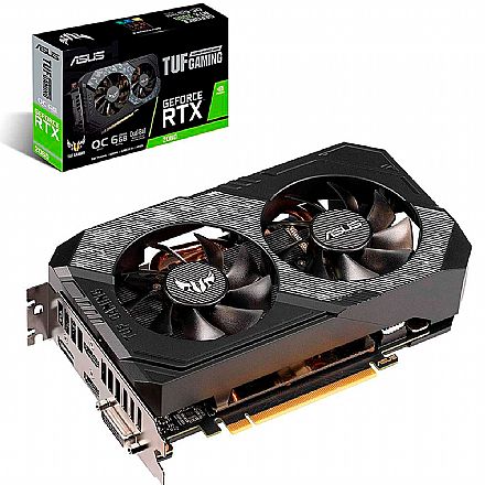 Placa de Vídeo - GeForce RTX 2060 6GB GDDR6 192bits - TUF Gaming - OC Edition - Asus TUF-RTX2060-O6G-GAMING