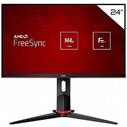 Monitor - Monitor Gamer 23.8" AOC 24G2 - Full HD - 144Hz - 1ms - FreeSync - HDMI/DisplayPort