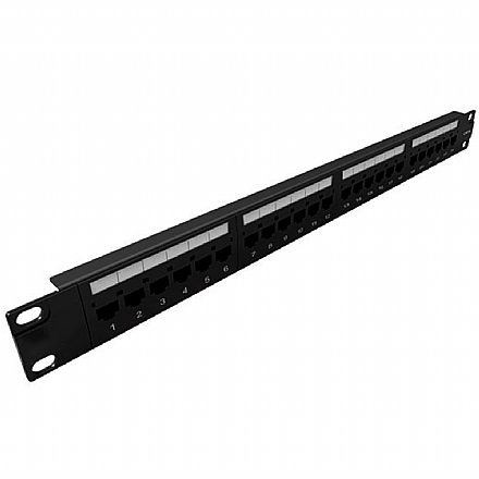 Rede Switch - Patch Panel 24 Portas Cat 5e - Legrand Linkeo - 632840