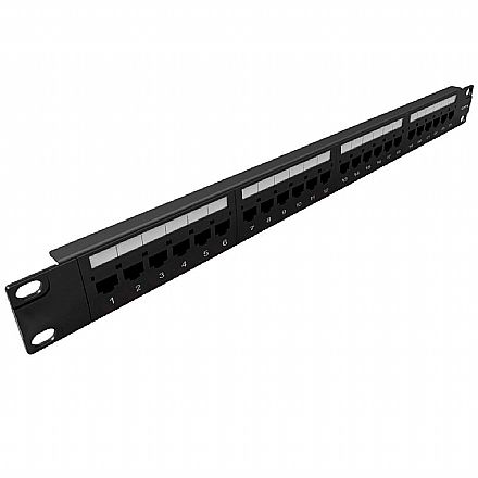 Rede Switch - Patch Panel 24 Portas Cat 6 - Legrand Linkeo - 632841