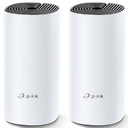 Roteador, Repetidor & Acess Point - Roteador Wi-Fi TP-Link Deco E4 AC1200 - Kit 2 unidades - Tecnologia Wi-Fi MESH - Dual Band 2.4 GHz e 5 GHz