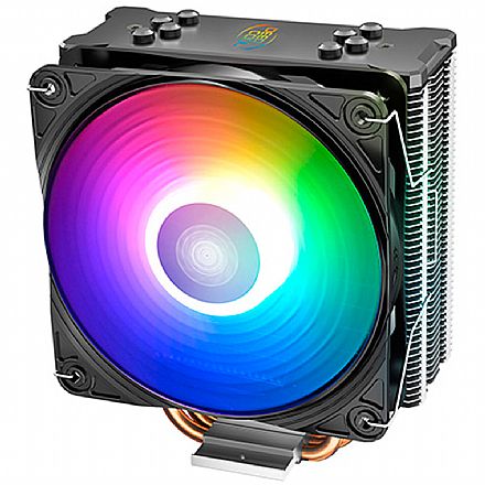 Cooler CPU - Cooler DeepCool Gammaxx GT A-RGB (AMD / Intel) - LED A-RGB - Hydro Bearing - DP-MCH4-GMX-GT-ARGB