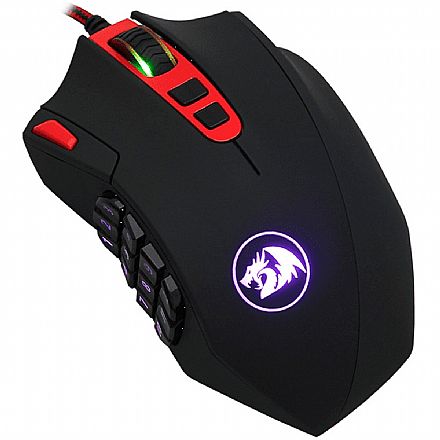 Mouse - Mouse Gamer Redragon Perdition 2 - 24000dpi - 18 Botões - LED RGB - M901-1