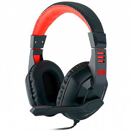 Fone de Ouvido - Headset Gamer Redragon Ares H120 - Com Microfone - Conector P2 - Preto