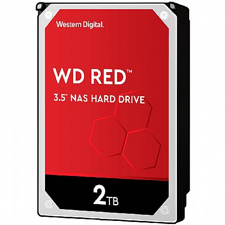 HD (Disco Rígido) - HD 2TB NAS SATA - 5400RPM - 256MB Cache - Western Digital RED - WD20EFRX