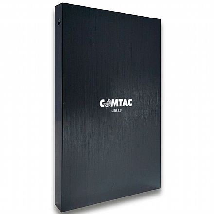 Storage / Case / Dockstation - Case para HD 2.5" Comtac - USB 3.0 - Corpo de Alumínio Escovado - 24119246