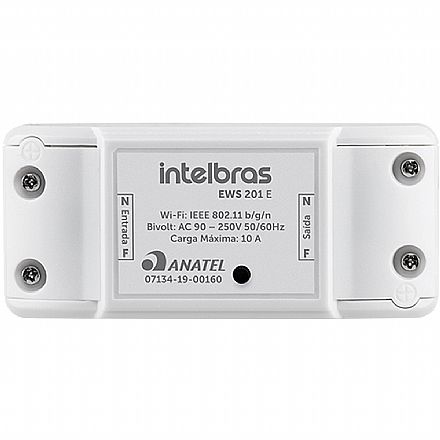 Iluminação & Elétricos - Interruptor Controlador Inteligente Intelbras - Acionador Wi-Fi Smart - Branco - EWS 201 E