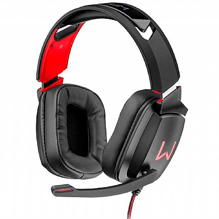 Fone de Ouvido - Headset Gamer Warrior Kaden PH301 - Com Microfone - Conector USB - Preto