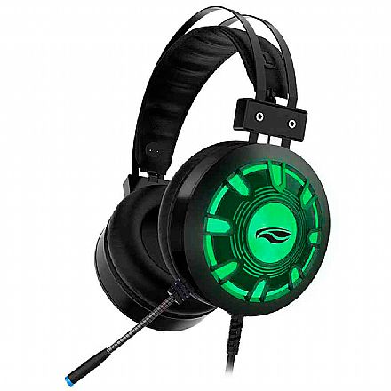 Fone de Ouvido - Headset Gamer C3Tech Kestrel PH-G720BK - Com Microfone - Conector USB - Preto com LED RGB