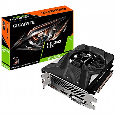 Placa de Vídeo - GeForce GTX 1650 Super 4GB GDDR6 128bits - Gigabyte GV-N165SOC-4GD