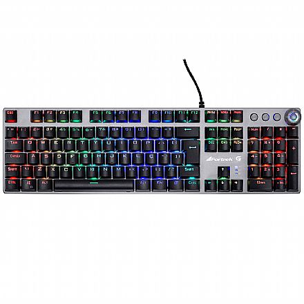 Teclado - Teclado Mecânico Gamer Fortrek GPRO K7 - ABNT2 - LED Rainbow - Switch KRGD Azul - 67702