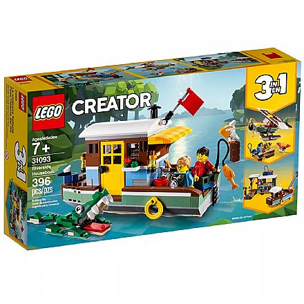 Brinquedo - LEGO Creator - Casa Flutuante na Margem do Rio - 31093