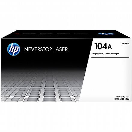 Toner - Tambor de Imagem HP 104A - W1104A - Para Neverstop Laser 1000, MFP 1200