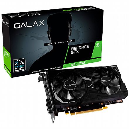 Placa de Vídeo - GeForce GTX 1650 Super 4GB GDDR6 128bits - EX - 1-Click OC - Galax 65SQL8DS61EX