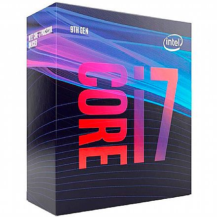 Processador Intel - Intel® Core i7 9700 - LGA 1151 - Octa Core - 3GHz (Turbo 4.7GHz) - Cache 12MB - Coffee Lake - BX80684I79700
