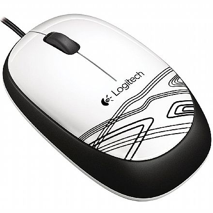 Mouse - Mouse USB Logitech M105 - 1000dpi - Branco - 910-003138