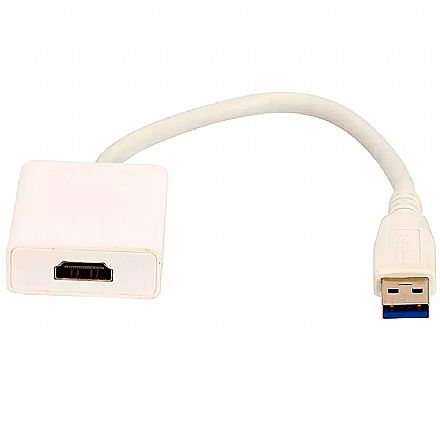 Cabo & Adaptador - Adaptador Conversor USB para HDMI - 15cm - Chip SCE 075-0827