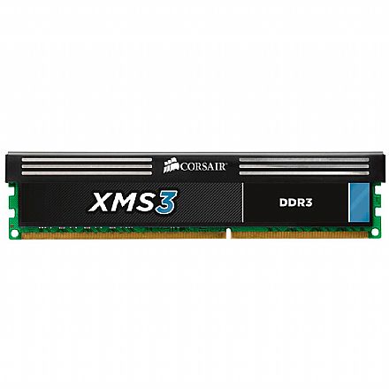 Memória para Desktop - Memória 8GB DDR3 1600MHz Corsair XMS3 - 1.5V - C11 - CMX32GX3M4A1600C11