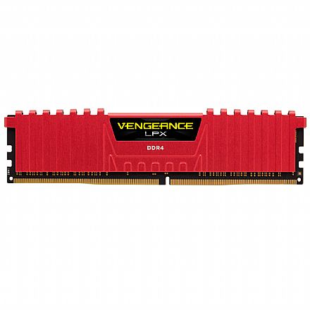 Memória para Desktop - Memória 16GB DDR4 2133MHz Corsair Vengeance LPX - C13 - CMK64GX4M4A2133R