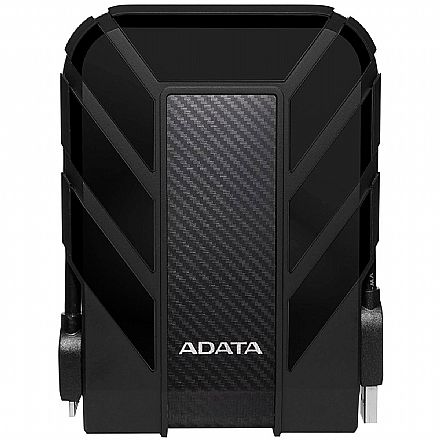 HD Externo - HD Externo 1TB Portátil Adata HD710 Pro - USB 3.2 - À Prova D`água - Anti-Queda - AHD710P-1TU31-CBK