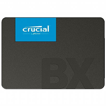 SSD - SSD 2TB Crucial BX500 - SATA - Leitura 540MB/s - Gravação 500MB/s - CT2000BX500SSD1