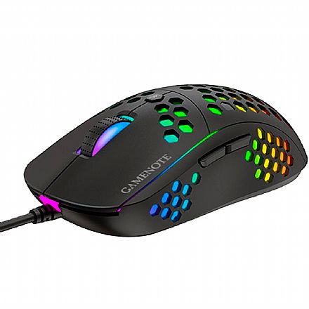 Mouse - Mouse Gamer Havit MS878 - 10000dpi - 7 Botões - USB - com LED RGB - Preto - HV-MS878