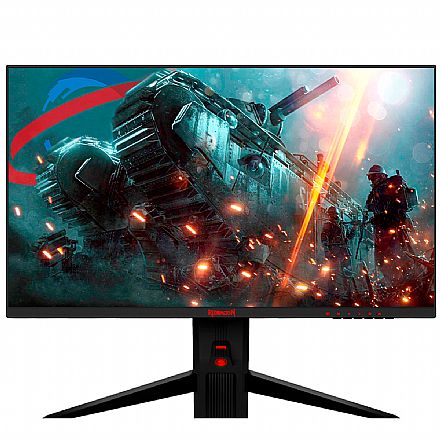 Monitor - Monitor Gamer 25" Redragon Rediamond GM7FT25 - Full HD - 144Hz - 1ms - RGB - Freesync - DisplayPort/HDMI