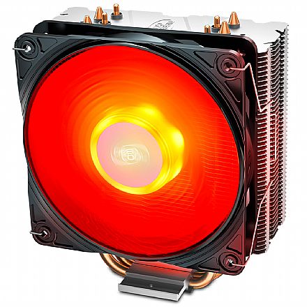 Cooler CPU - Cooler DeepCool Gammaxx 400 V2 (AMD / Intel) - LED Vermelho - DP-MCH4-GMX400V2-RD