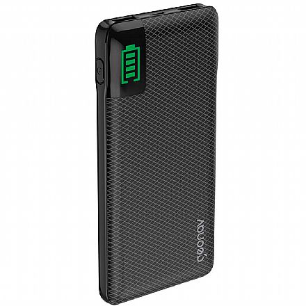 Carregadores - Power Bank Carreagador Portátil Universal Geonav PB10KBK - Bateria Externa 10000 mAh - USB - Para Smartphones, tablets - Preto