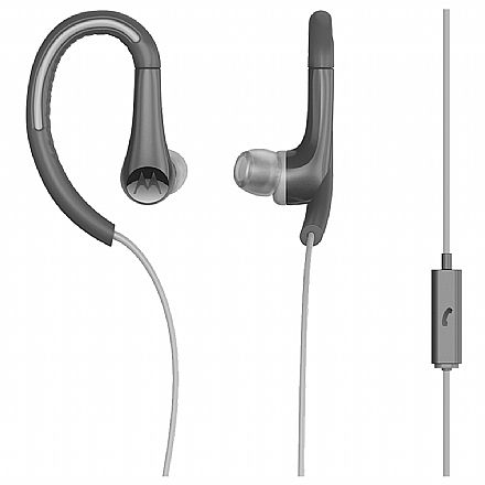 Fone de Ouvido - Fone de Ouvido Motorola Earbuds Sports SH008 - Intra-Auricular - com Microfone - Preto