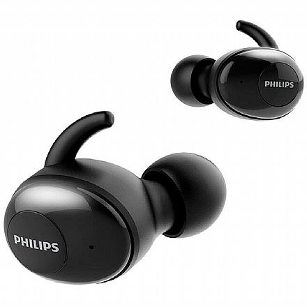 Fone de Ouvido - Fone de Ouvido Bluetooth Earbud Philips SHB2515BK/10 - Case Carregador - Preto