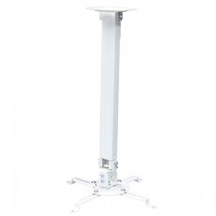 Projetor - Suporte de Teto para Projetor - Ajuste de Altura de 545 até 900mm - Branco - ELG PRO1100WH