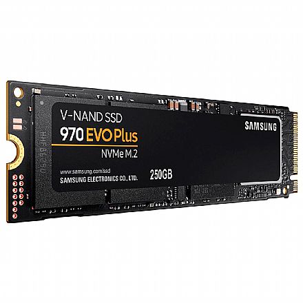 SSD - SSD M.2 250GB Samsung 970 Evo Plus - NVMe - Leitura 3500MB/s - Gravação 2300MB/s - MZ-V7S250