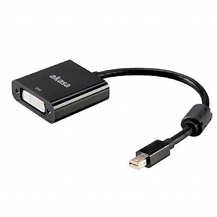 Cabo & Adaptador - Cabo Mini DisplayPort para DVI Ativo - 20cm - AK-CBDP16-20BK