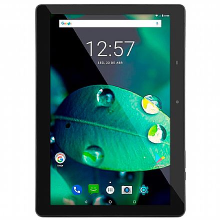 Tablet - Tablet Multilaser M10A - Tela 10", Quad Core 1.3GHz, 32GB, WiFi + 3G, Android 9.0 - Preto - NB318 *liquidação peça de vitrine