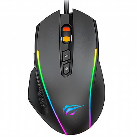 Mouse - Mouse Gamer Havit MS1011 - 7200dpi - 8 Botões - RGB - HV-MS1011