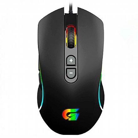 Mouse - Mouse Gamer Fortrek Cruiser - 10000DPI - LED RGB - 6 Botões - 70525